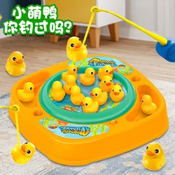 Children's electric rotating magnetic duck children's electric fishing tai 1-3 years old early education toys for boys and girls