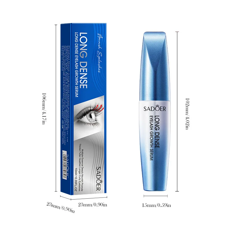 Siero per la crescita rapida delle ciglia Nutriente per potenziare le ciglia e le sopracciglia Ingredienti naturali per il trucco delle ciglia più lunghe e spesse