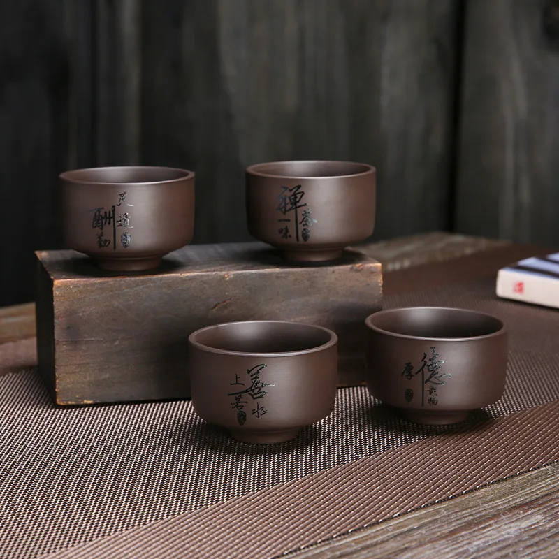 

Water cups, purple clay tea cups, ceramic Chinese Gongfu tea sets, tea cups, bowls, and ceramic cups