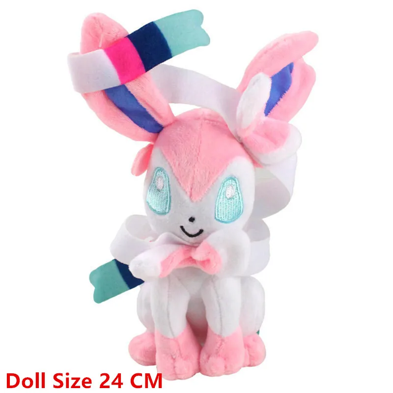 18-24Cm Pokemon Plüsch Cartoon Anime Figur Sylveon Vaporeon Espeon Gefüllte Puppe Hohe Qualität Pet Plüsch Modell Für kinder