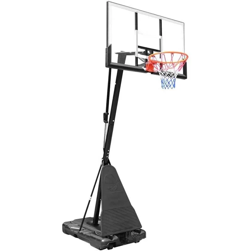 

Basketball Stand with Portable PE Frame for Kids and Adults Home Court Equipment Includes Rim Durable Basketball Hoop Stand