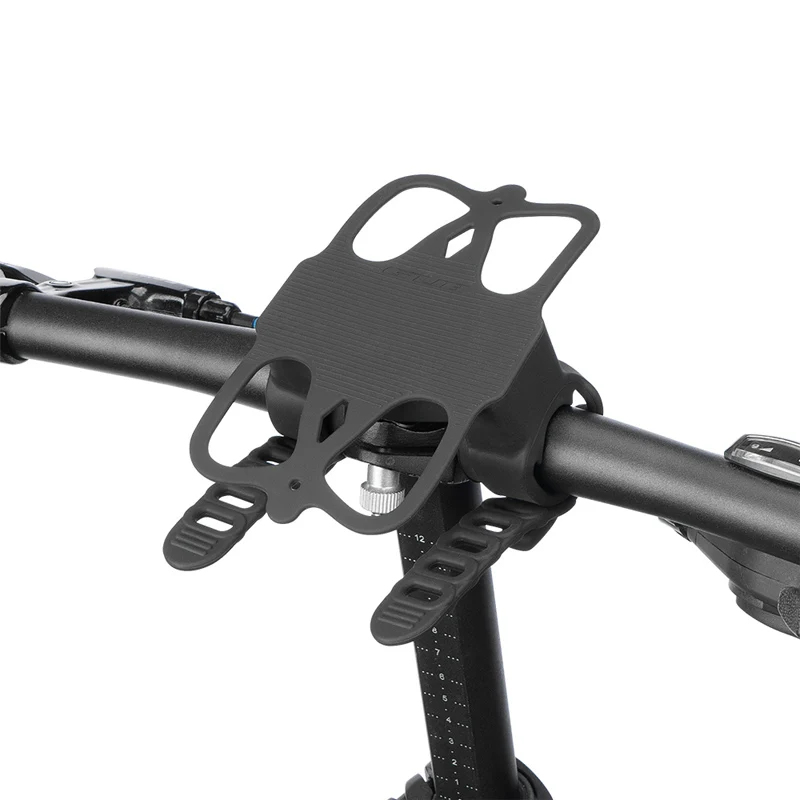 GUB P15 سيليكون حامل هاتف المحمول الطريق الدراجة الجبلية المزدوج حزام حامل هاتف الخليوي السريع مناسبة للعديد من نماذج المقاود T #6