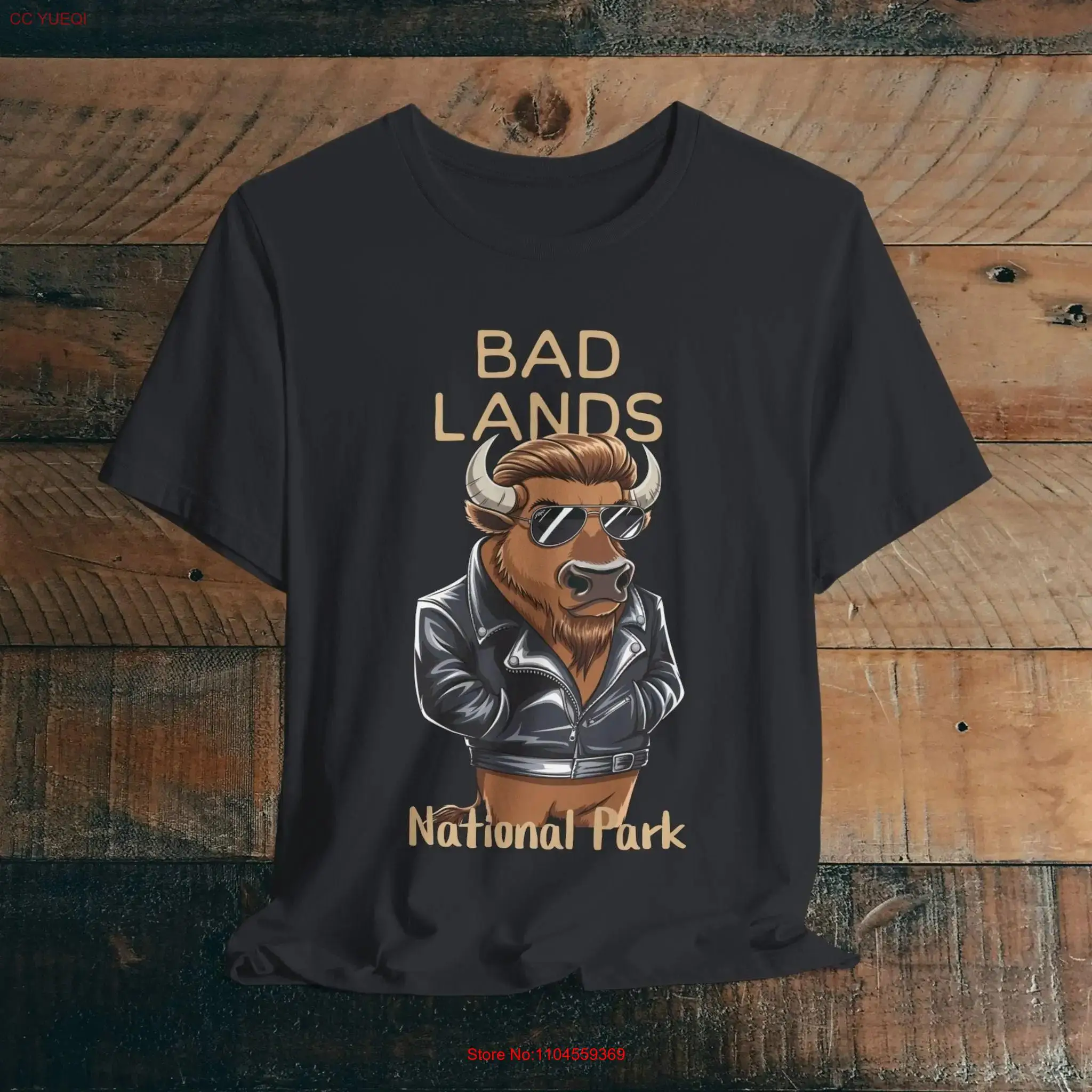 Badlands National Park Bad Lands Buffalo Fit Soft T shirt South Dakota Nature Outdoor long or short sleeves