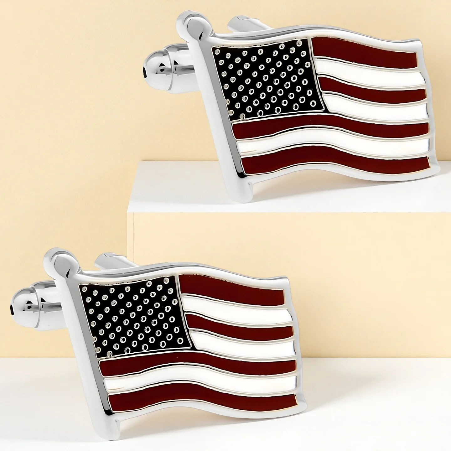 24 Styles Dog Balloon Wedding Cufflinks Mens Flag Metal Cuff Links Married