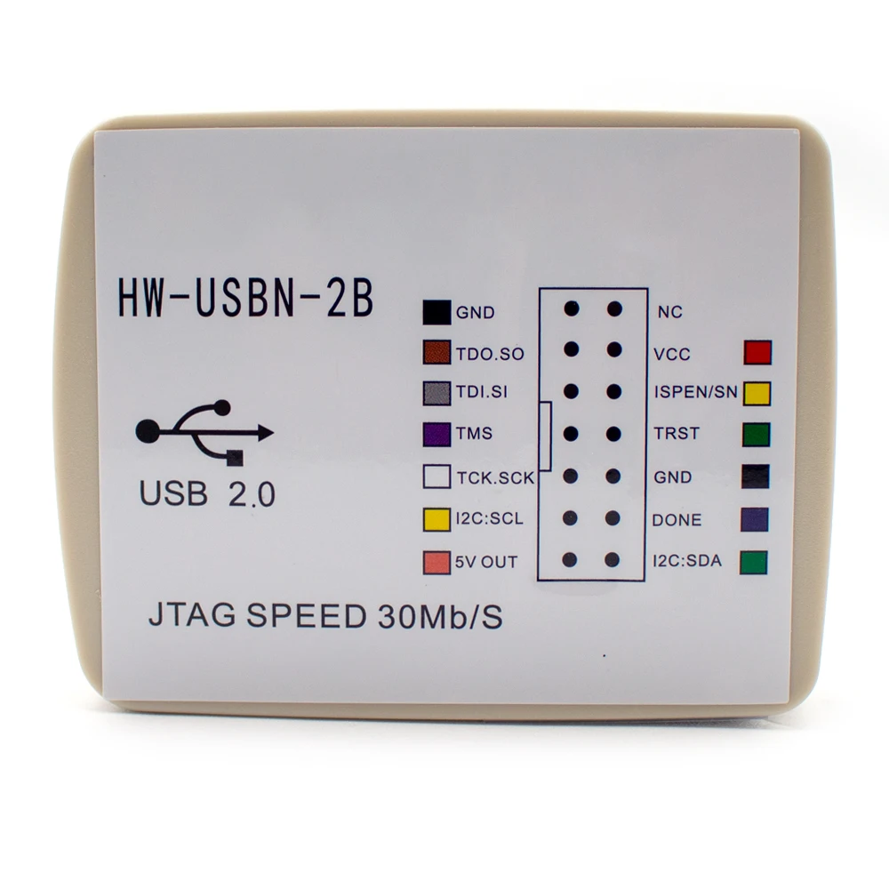 Pengunduh Kisi Programmer Kecepatan Tinggi HW-USBN-2B Fpga Simulator Ispdown Burner 30MB/Dtk I2C Membakar Dua Saluran