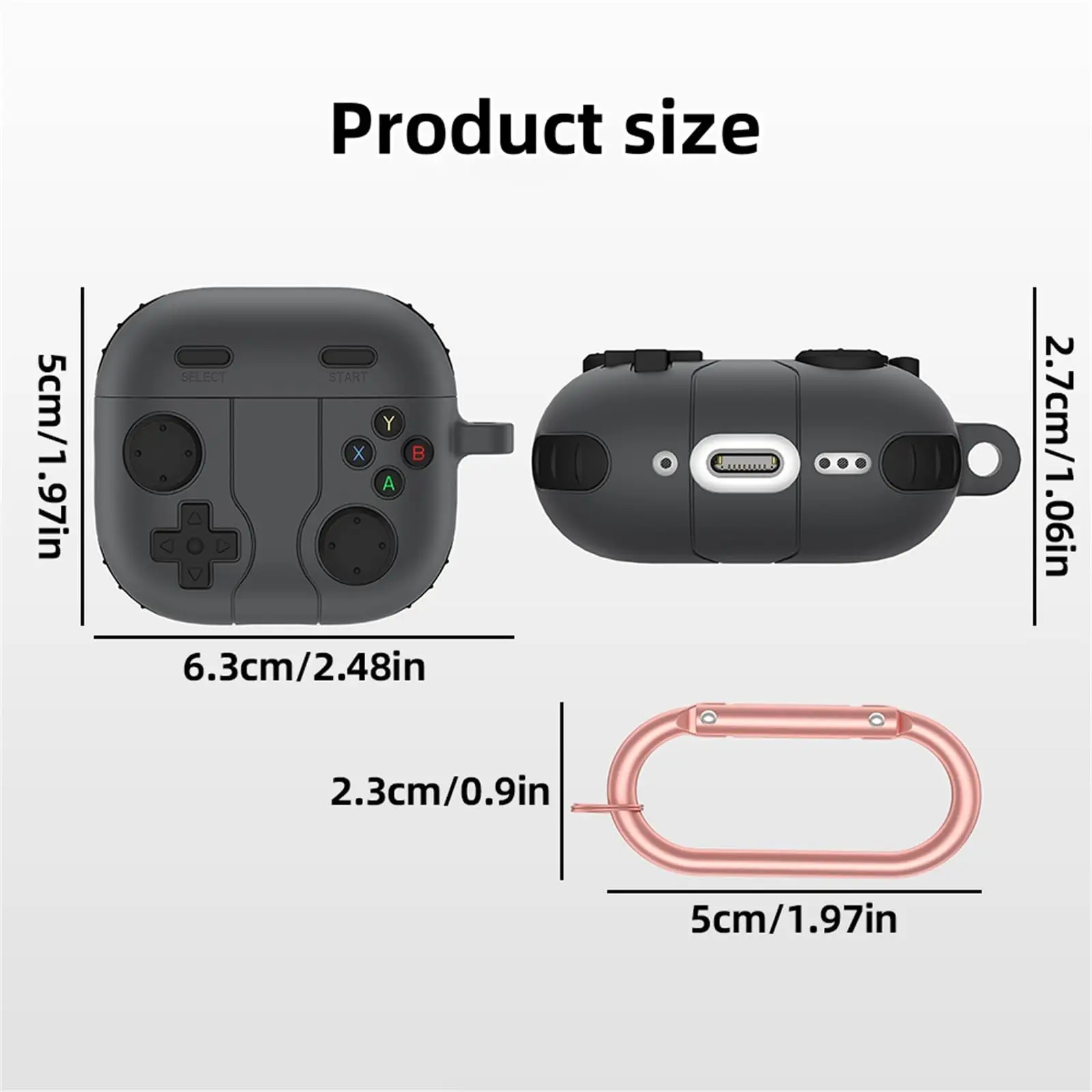 2024 New For Apple Air Pods 4 Case Protector 3D games console Cover with cleaning kit [visible front LED] For Airpods 4/SE Funda