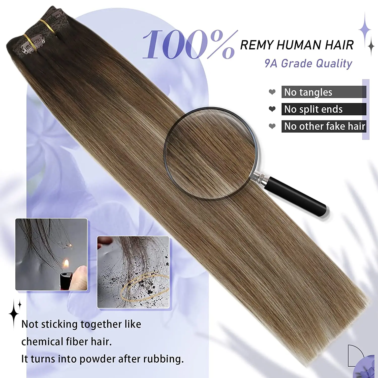 [Горячая распродажа] Moresoo Clip in Hair Extensions Натуральные натуральные волосы Remy Straight Set 5 и 7 шт. Бразильские заколки для наращивания человеческих волос