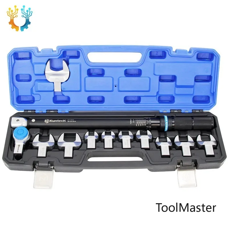 

[2026]12PCS Interchangeable Head Torque Wrench Preset Adjustable High Precision Torque Wrench Shock Absorber Socket Torque Wrenc