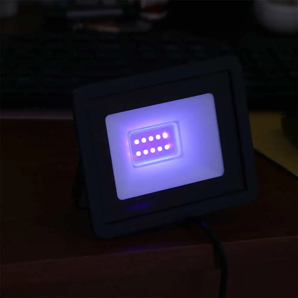 Anti Bacterial 5V USB UV LED Floodlight High Power 395nm UVA Floodlight 10W Handheld UV Fluorescent Light Party Decoration