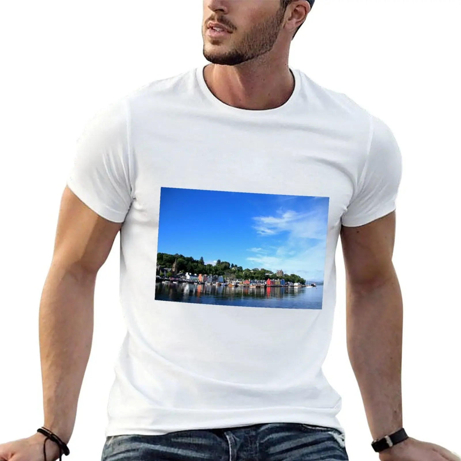 

Blue Sky in Balamory T-Shirt t shirt man cotton t shirt personalised T-Shirt