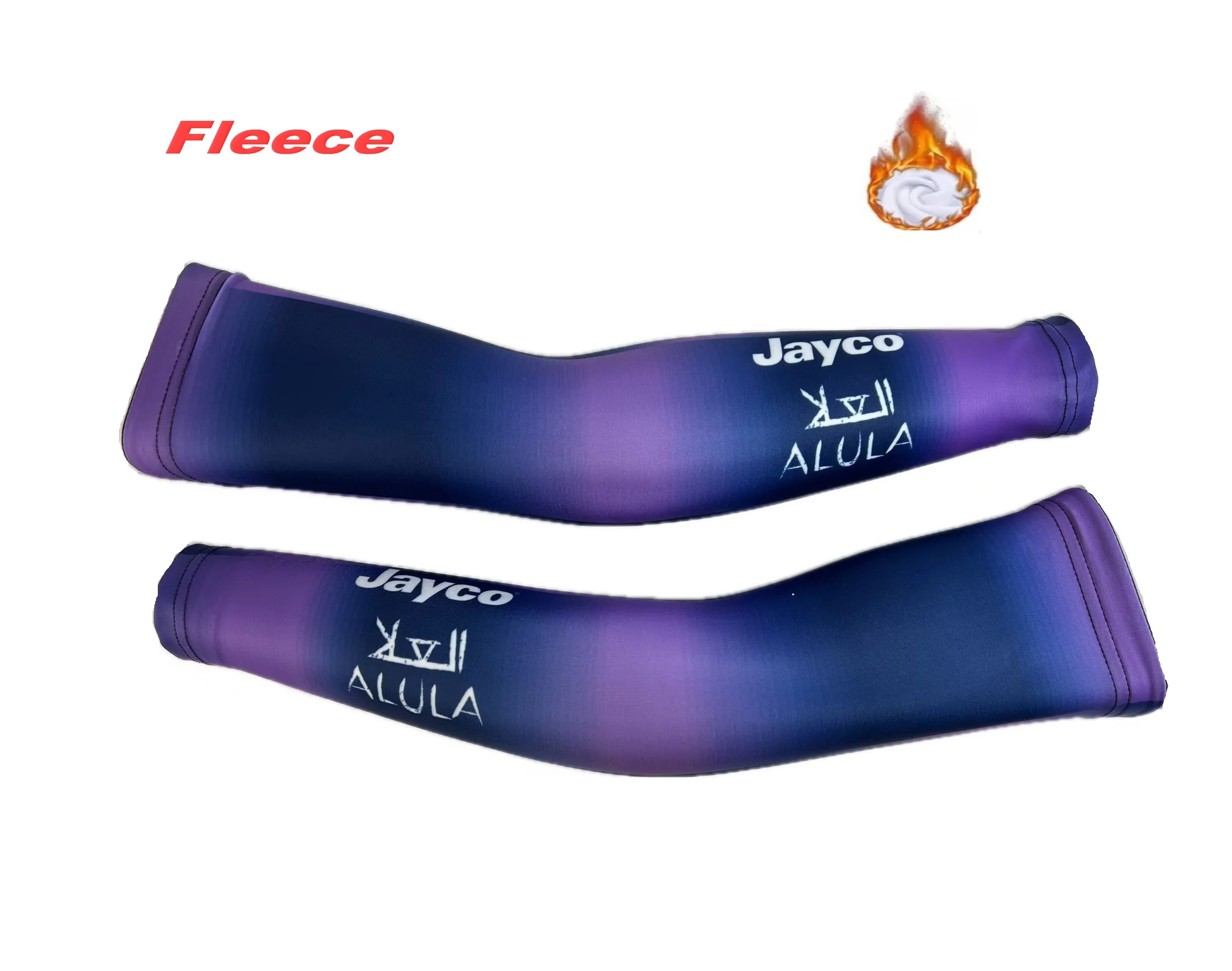 زوج واحد من الصوف الحراري لربيع وصيف/شتاء 2025 Jayco AlUla Team لتدفئة الذراع مقاس XS-4XL