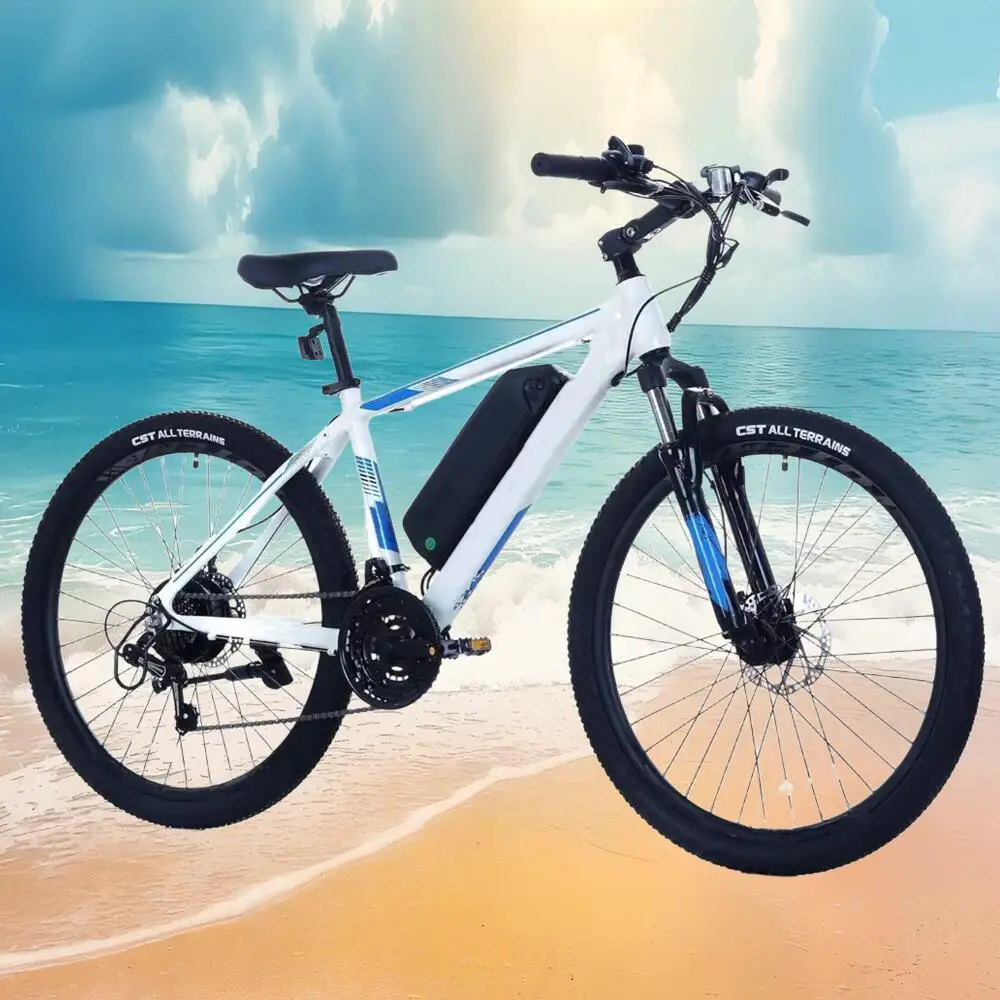 

26" 24" Electric Motorcycles Mountain Bike For Adults With 500W Motor, 374Wh/468Wh Removable Battery, 19 MPH 21 Speed Gears