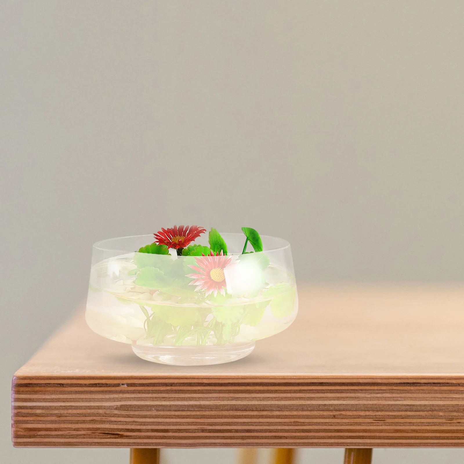 

Стеклянная ваза-террариум с широким горлом для суккулентов, декоративное кашпо для гидропоники, для домашнего сада и стола