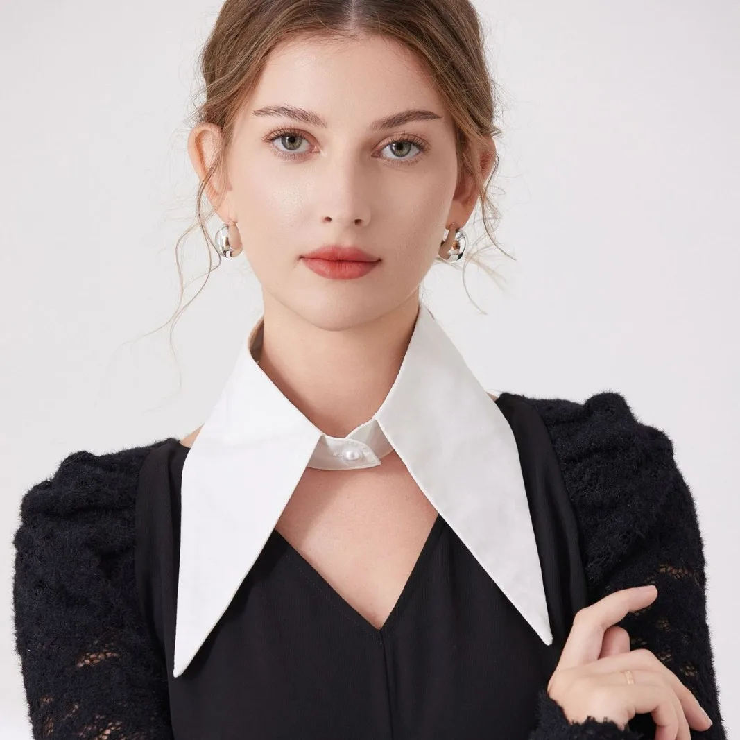 

The New Hot-selling Simple Solid Color All-match Fashion Fake Collar Decoration Creative Shirt Fake Collar Personality