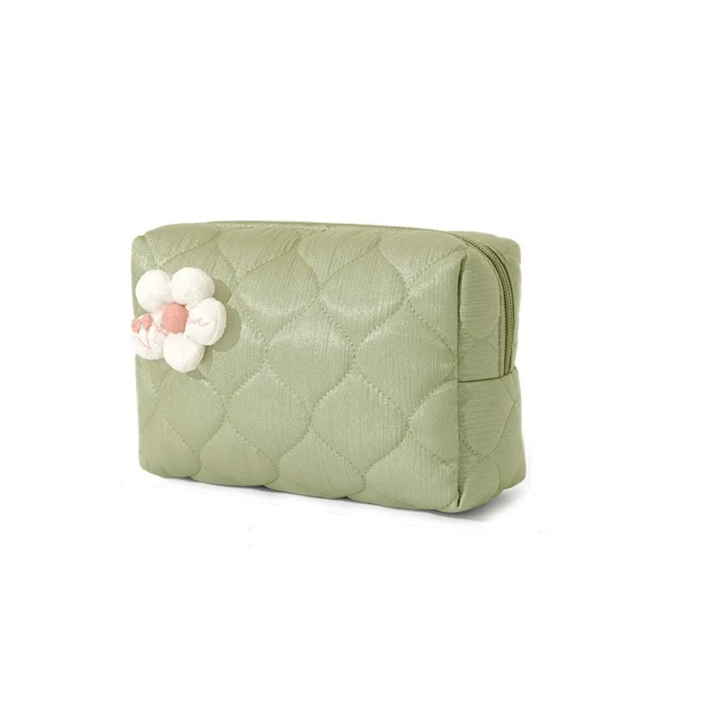 Multifunctional Large Capacity Flower Makeup Bag Soft Portable Cosmetic Pouch Handheld Lightweight Toiletry Handbag Grooming