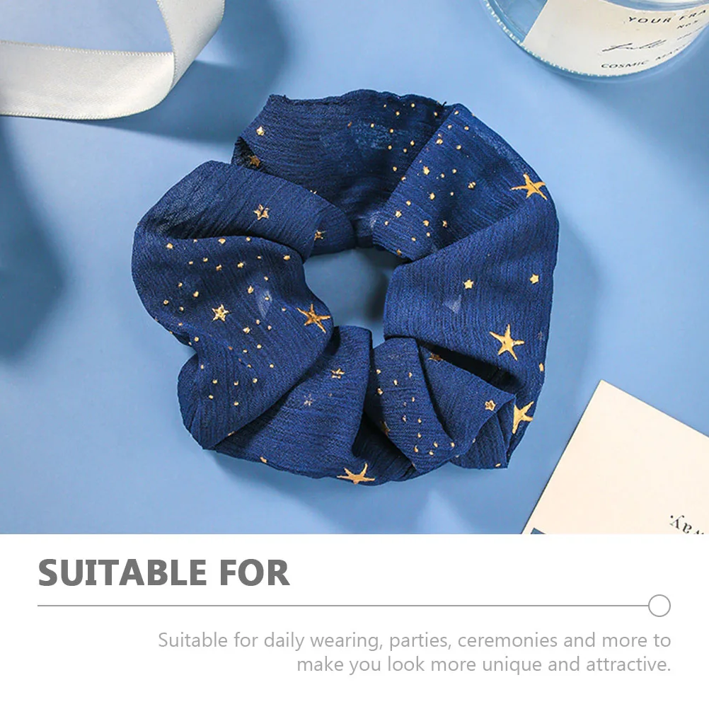 

4pcs Elastic Cloth Ropes Ponytail Ties Spiral Bun Bands Chic Hair Decor for Daily Party Use Fashionable Hair Accessories