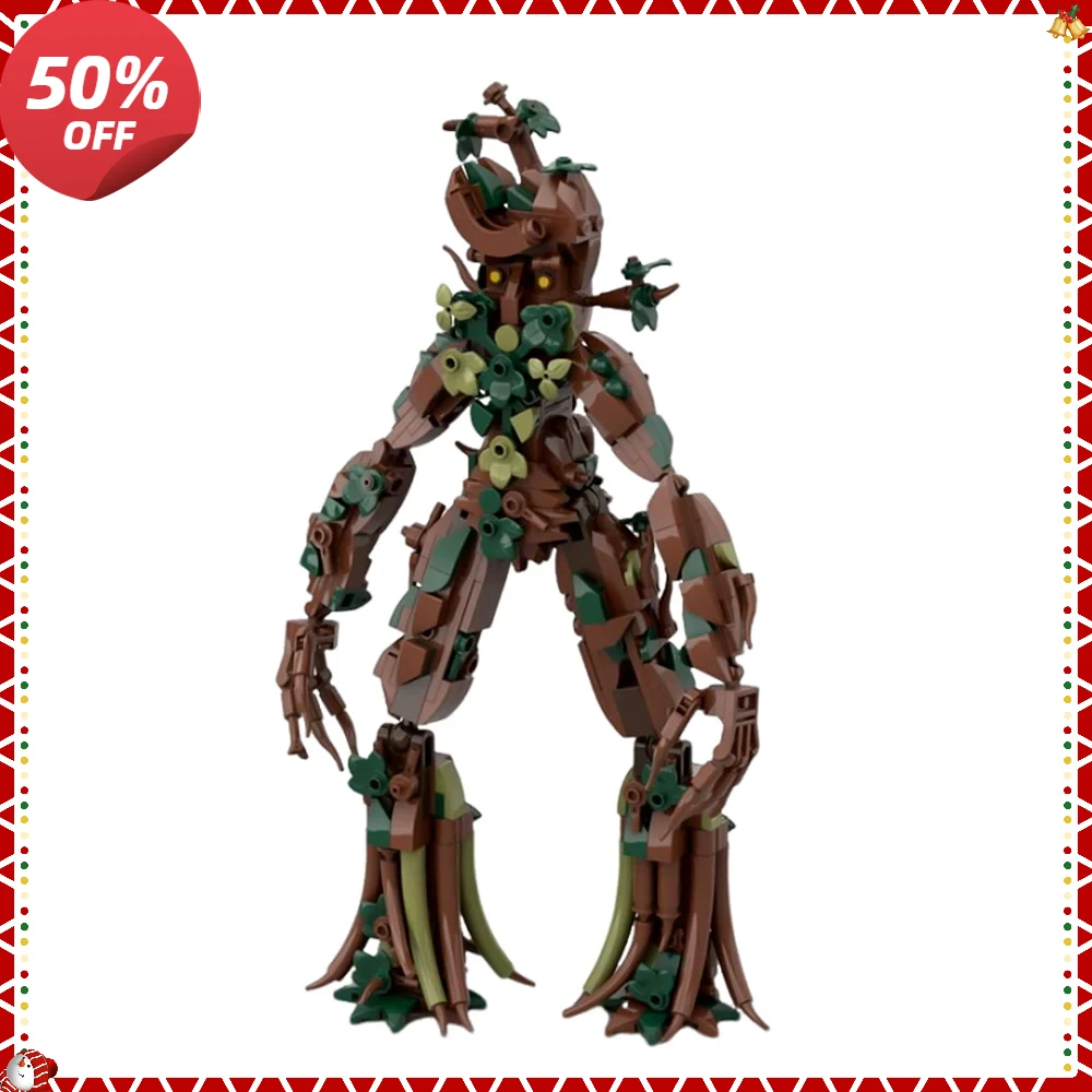 

Gobricks MOC Tree Shepherd Tree Beard Man Building Blocks Treebeard Creative Bricks Model Assemble Toys Children Birthday Gifts