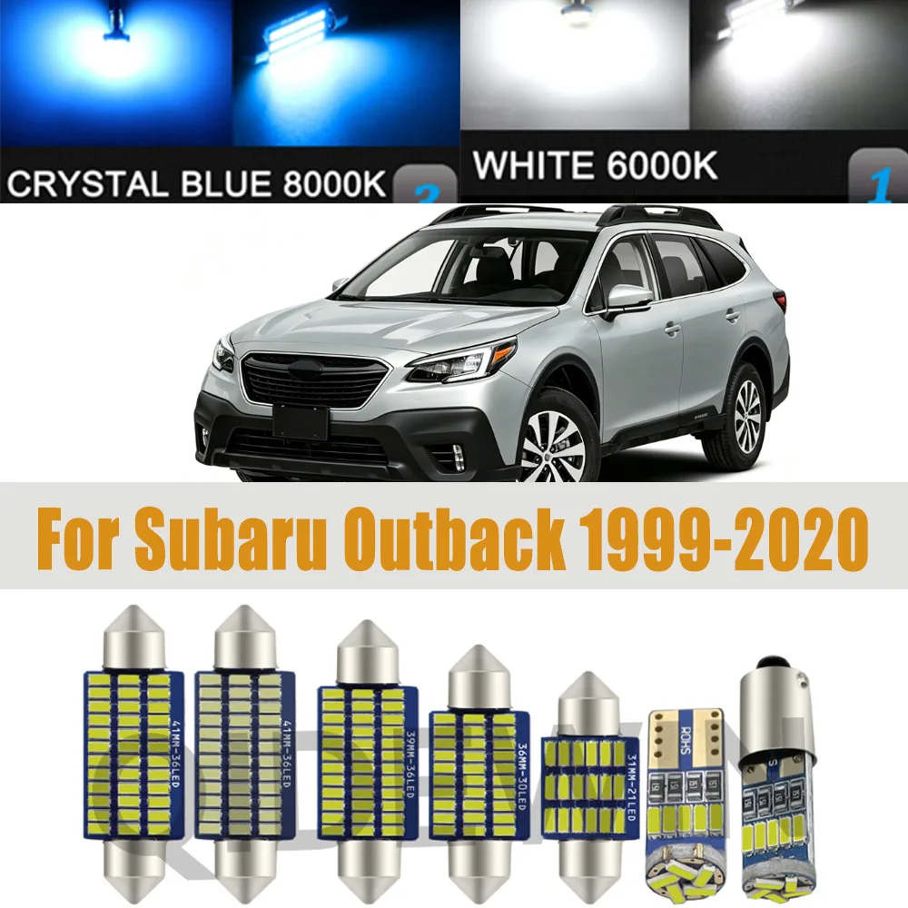 Car Interior LED Light For Subaru Outback 1999 2005 2007 2010 2011 2012 2013 2014 2015 2017 2018 2019 2020 Accessories Canbus