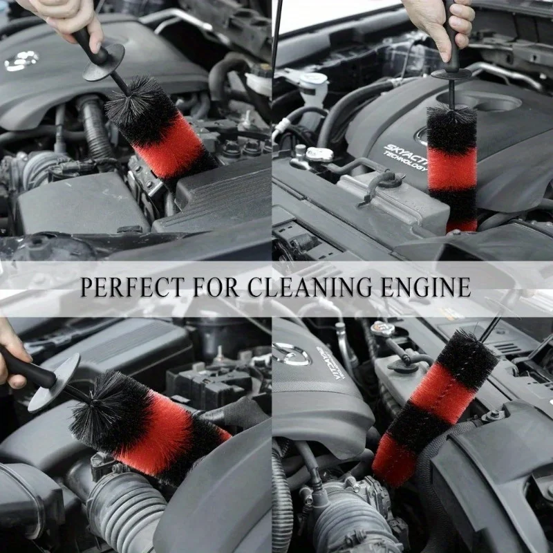 Tool engine grille car truck motor detailing brush cleaner car wheel brush wheel rim