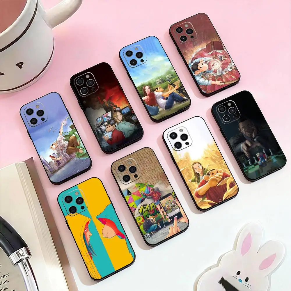 

Anime T-The Darwin I-Incident Phone Case For iPhone 17,16,15,14,13,12,11 Plus,Pro Max,Soft Silicone Black Cover