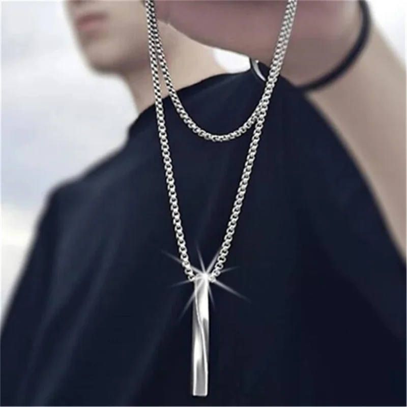 Featured Gothic Domineering Pendant Old Innovative Necklace Chain for Men and Women Punk Jewelry Gift Wholesale