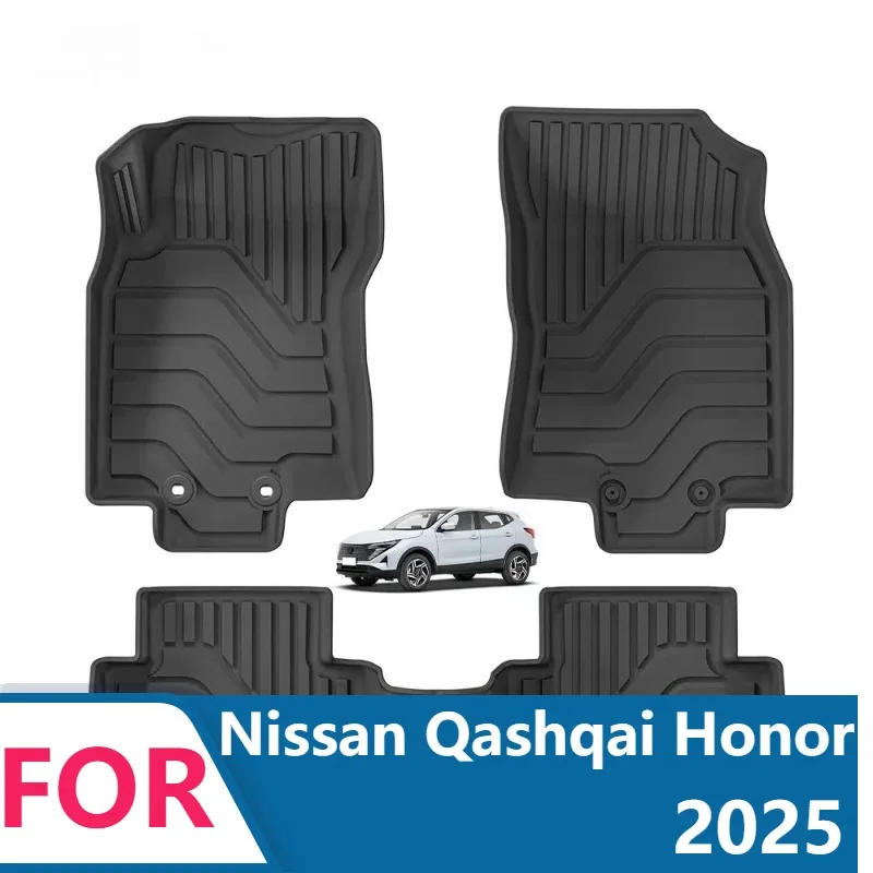 3D TPE Floor Mats For Nissan Qashqai Honor 2025 Custom Fit Waterproof All-Weather Liners Non-Slip & Easy Clean