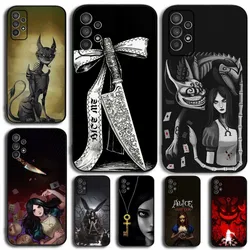 Game A-Alice Madness Returns Phone Case For Samsung Galaxy A13,A21s,A22,A31,A32,A52,A53,A71,A80,A91 Soft Black Cover