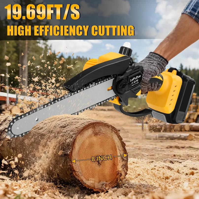 Borstelloze mini-kettingzaag 8 - Brushless Chainsaw 8 Inch 20V recensie en prijs