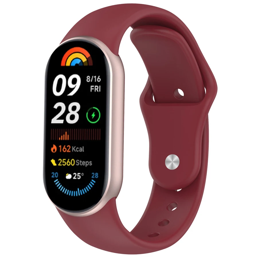 Silikonarmband für Xiaomi Mi Band 11/10/9/8 Sport Ersatzarmband für Xiaomi Mi Band 8 9 10 Smartwatch-Zubehör – Detail 9