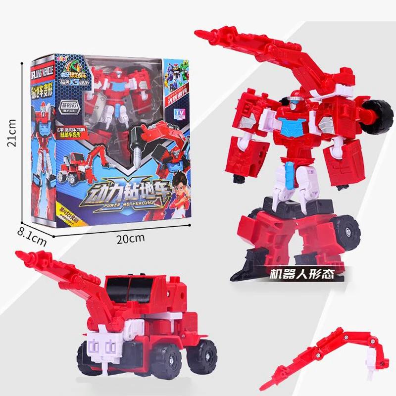 Super Dou X3 Niespokojny Smok Robot Transformujący Figurka Akcji Model Plastikowy Robot Samochód, Zabawka Dinozaur Prezent dla Dzieci