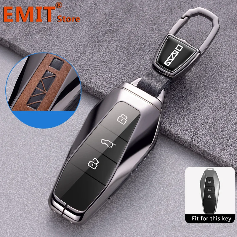 

Для Chery ICar 03 ICAR03 AIQAR EQ7 EQ5 EQ3 JAECOO J6 Чехол для автомобильного ключа из цинкового сплава, чехол для дистанционного управления, держатель для брелка, аксессуары