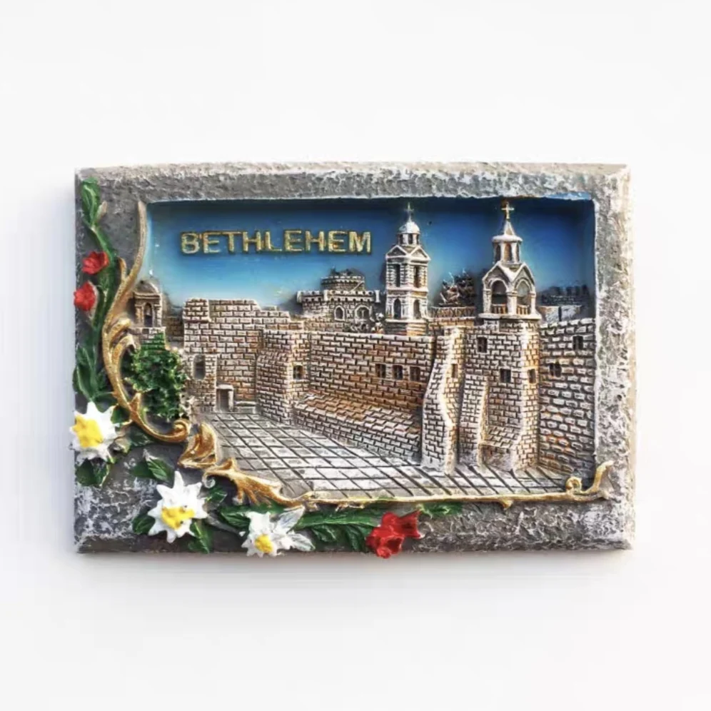 Asia Palestine  Bethlehem Tourist Souvenir Fridge Magnets Decoration Articles Handicraft Magnetic Refrigerator Collection