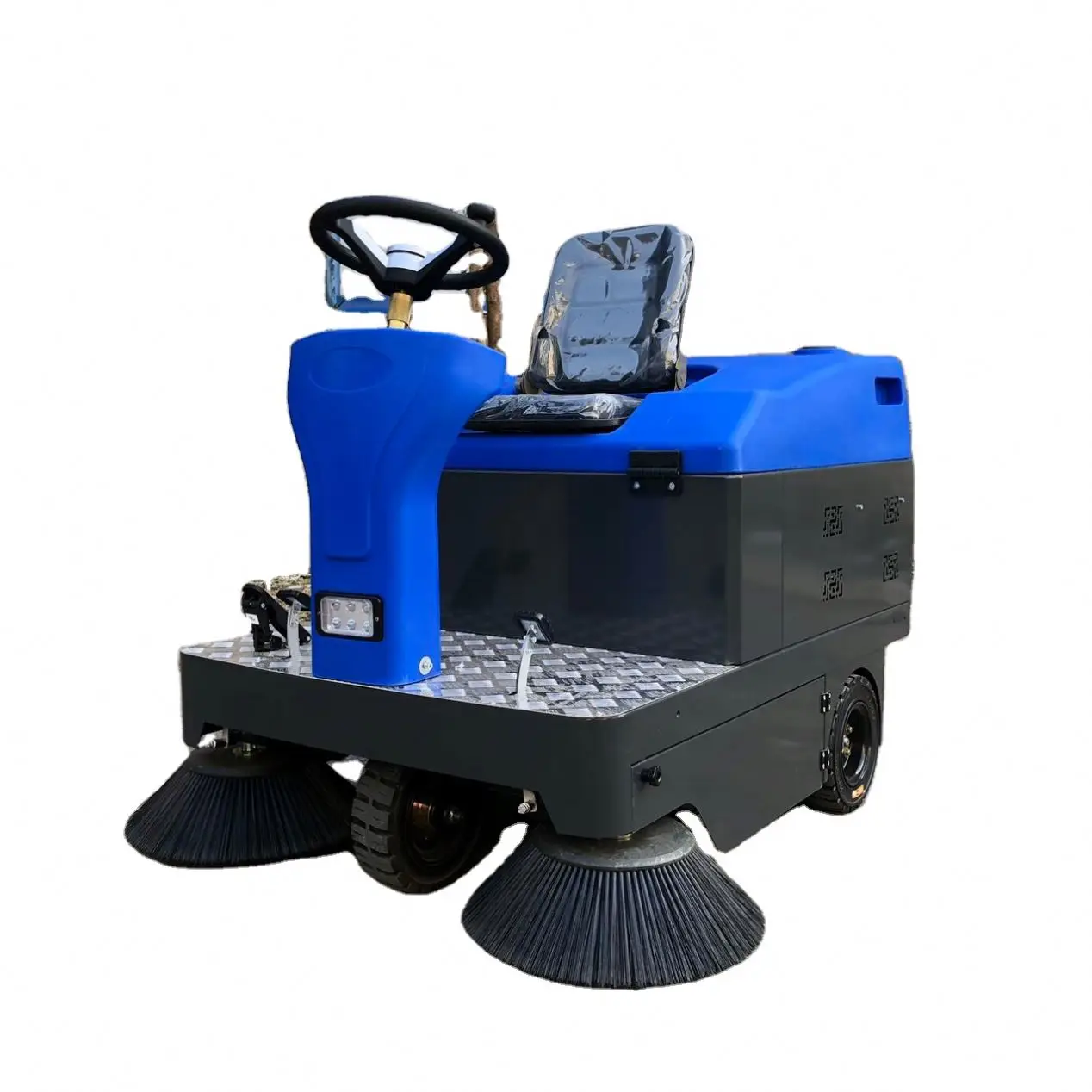 Electric Floor Sweeper Broom Machine Street Cleaning For Garden Factory Farm