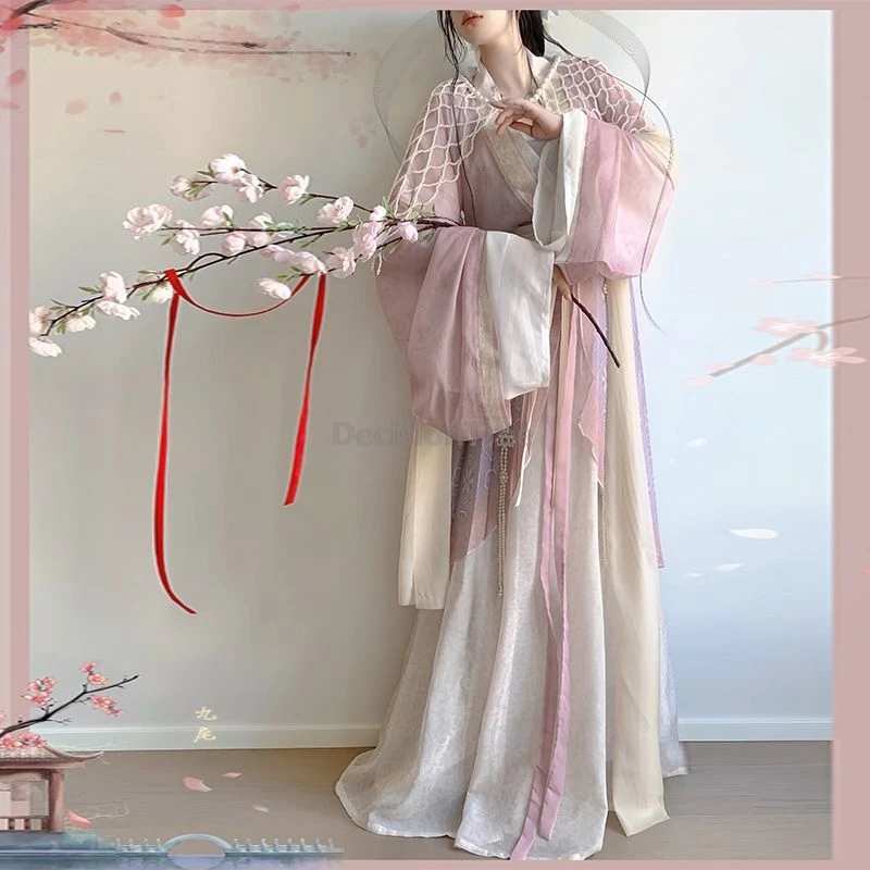 

2025 chinese drama style hanfu song dynasty traditional improved women's daily clothes graceful fairy literature art retro hanfu