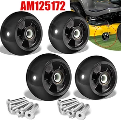 4 Pack AM125172 Plastic Deck Gauge Wheel Kit Compatible with John Deere 48