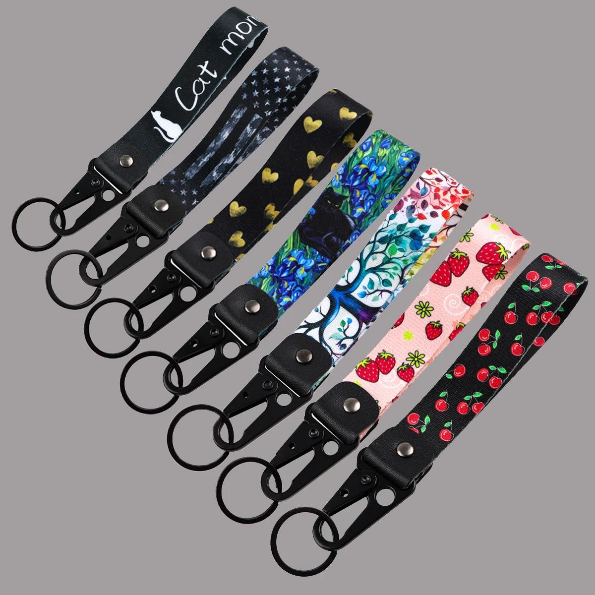 

Cat Moon Eagle Beak Keychain Short Lanyards Used in Phone Rope Badge Holder USB Car Key Chain Pendant Accessories