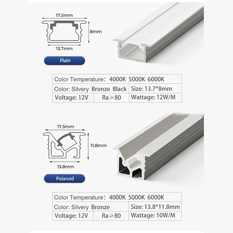 Tira de luz invisível LED, armário embutido para vinho, armário de jantar, armário de sapateira, indução linear