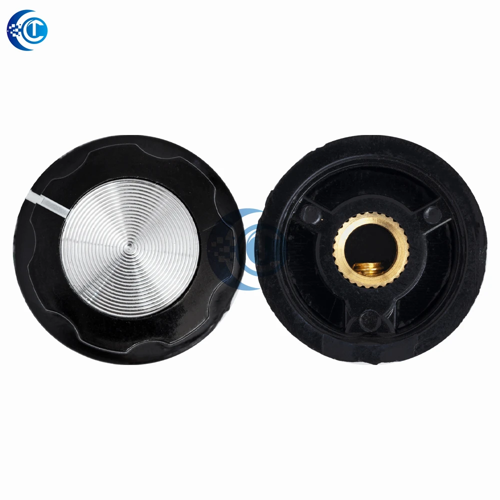 1 perilla de potenciómetro de baquelita interior de 6,4mm: tapa giratoria de MF-A03 para interruptores WH118, WX050 y RV24YN20S