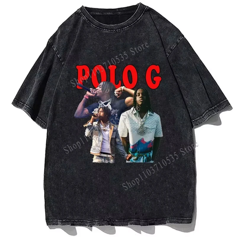 Rapper POLO G Graphic Tshirt Hip Hop T-shirts Summer Men Casual T Shirt Streetwear Tops Unisex Harajuku Oversized Cotton Tees