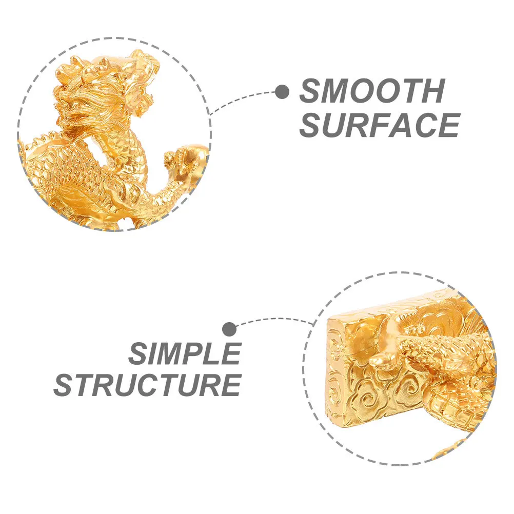 

2Pcs Chinese Dragon Statue Resin Zodiac Sculpture Indoor Desktop Decor Gift Chinese Dragon Statues