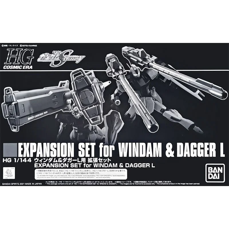 Original Genuine HG 1/144 EXPANSION SET FOR WINDAM & DAGGER L Gundam Bandai Anime Model Toys Action Figure Gifts Collectible