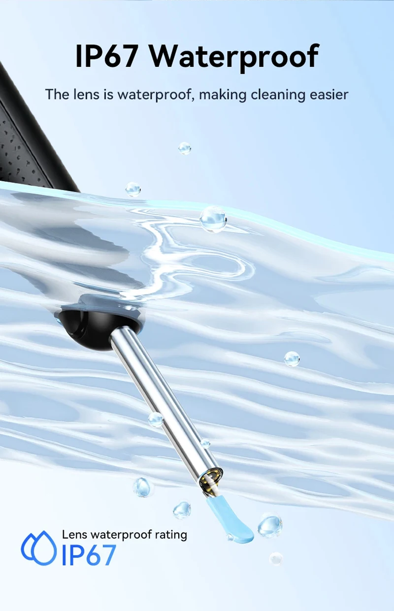Generation-2, Visual Ear Wax Cleaner Camera Safe Earwax Removal Endoscope Ear Cleaning Tools Ear Care, Black, White Styles, Hot