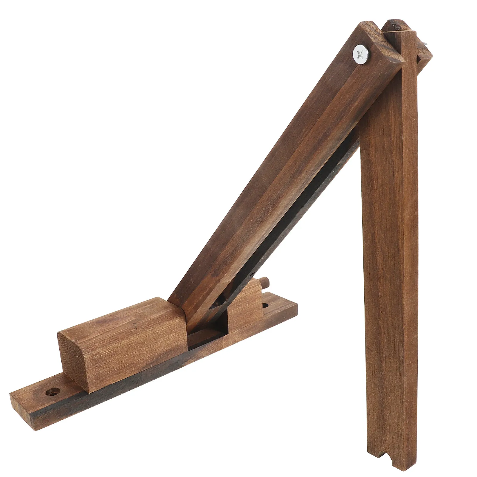 Folding Wall Mount Wood Lamp Holder Vintage Midcentury Wooden Sconce Bracket Space Saving Adjustable Angle Wall Light Fixture