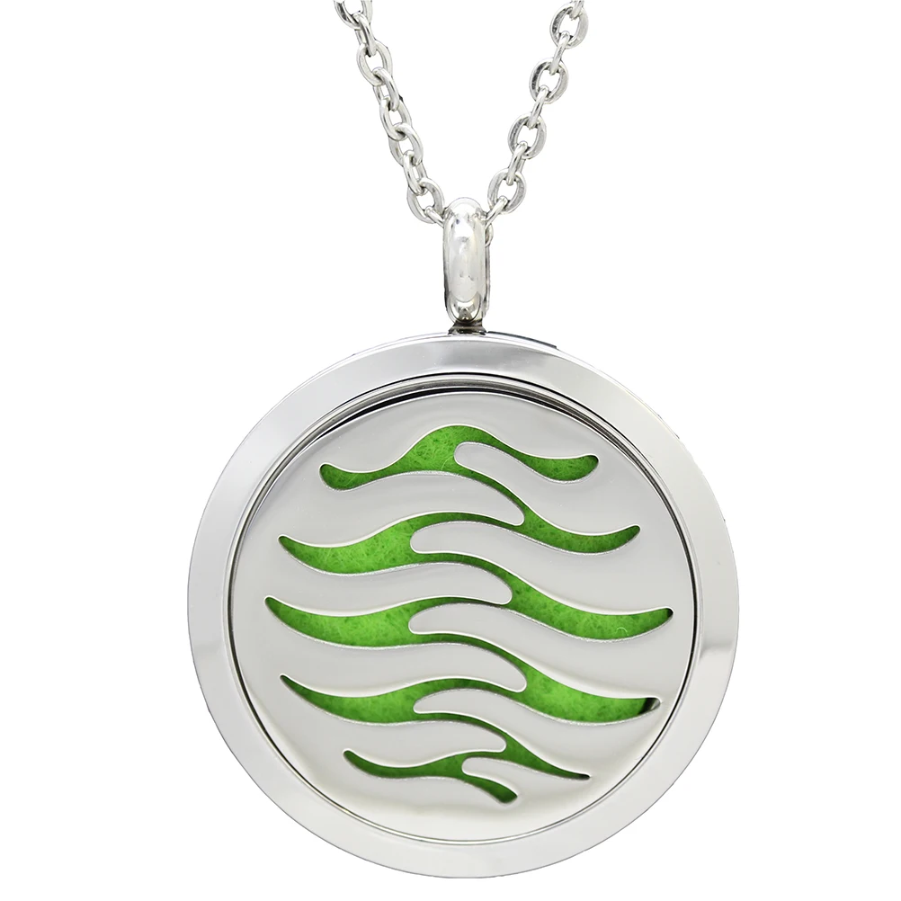 

Unique Aromatherapy Necklace Diffuser Jewelry Mini Air Freshener Stylish Hollow Shell Design Aromatic Slices -51