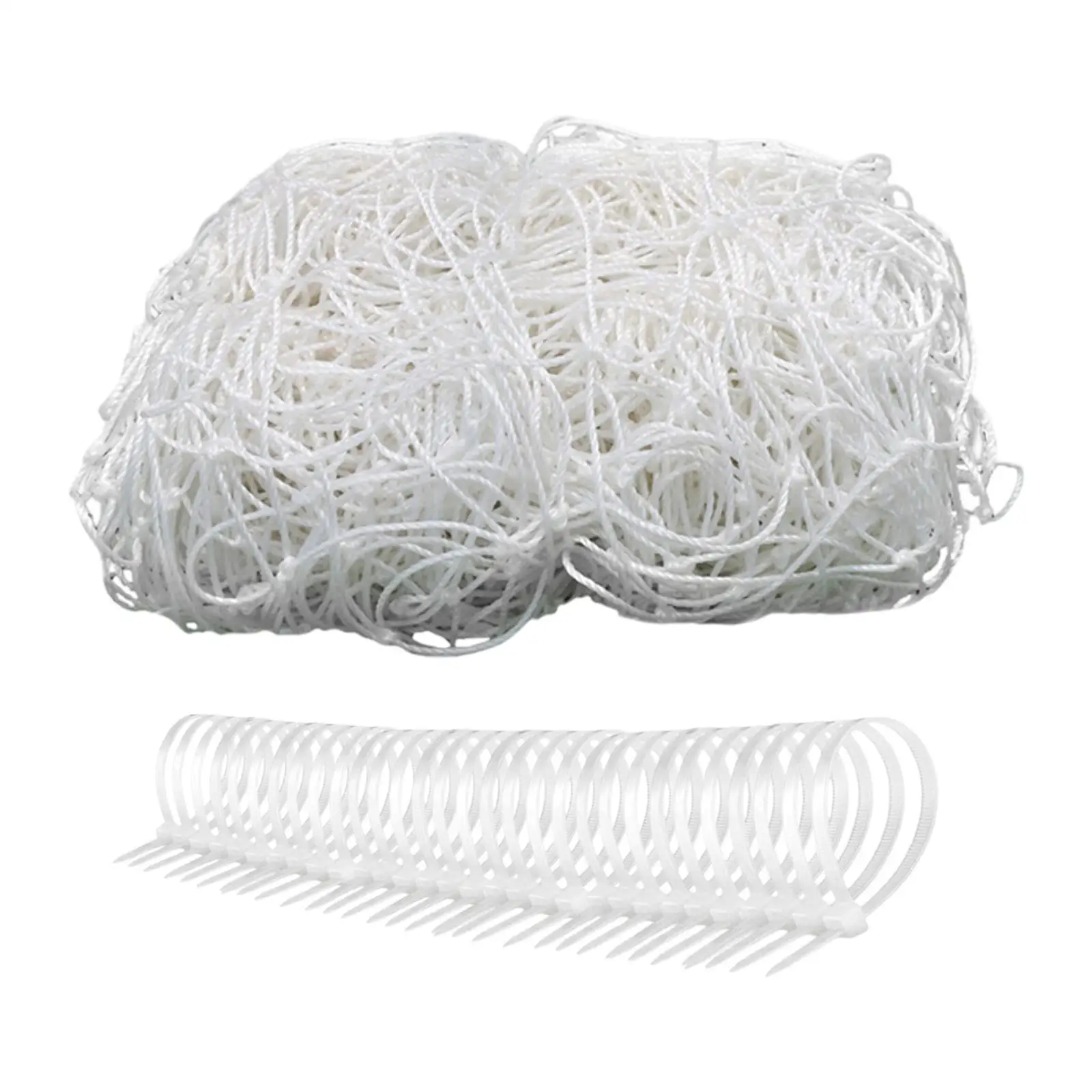 

Soccer Net Replace Nylon for 12 ft x 6 ft and Soccer Straps Football Netting for Match Competition Backyard Training Kids Adults