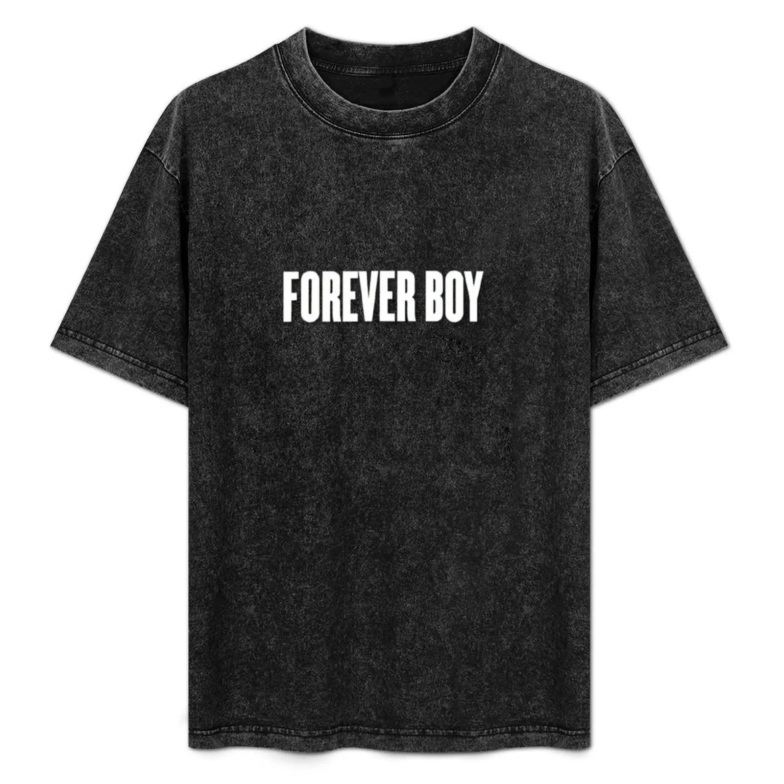 

forever boy (white version) T-Shirt Casual Loose Daily Wear T-Shirt