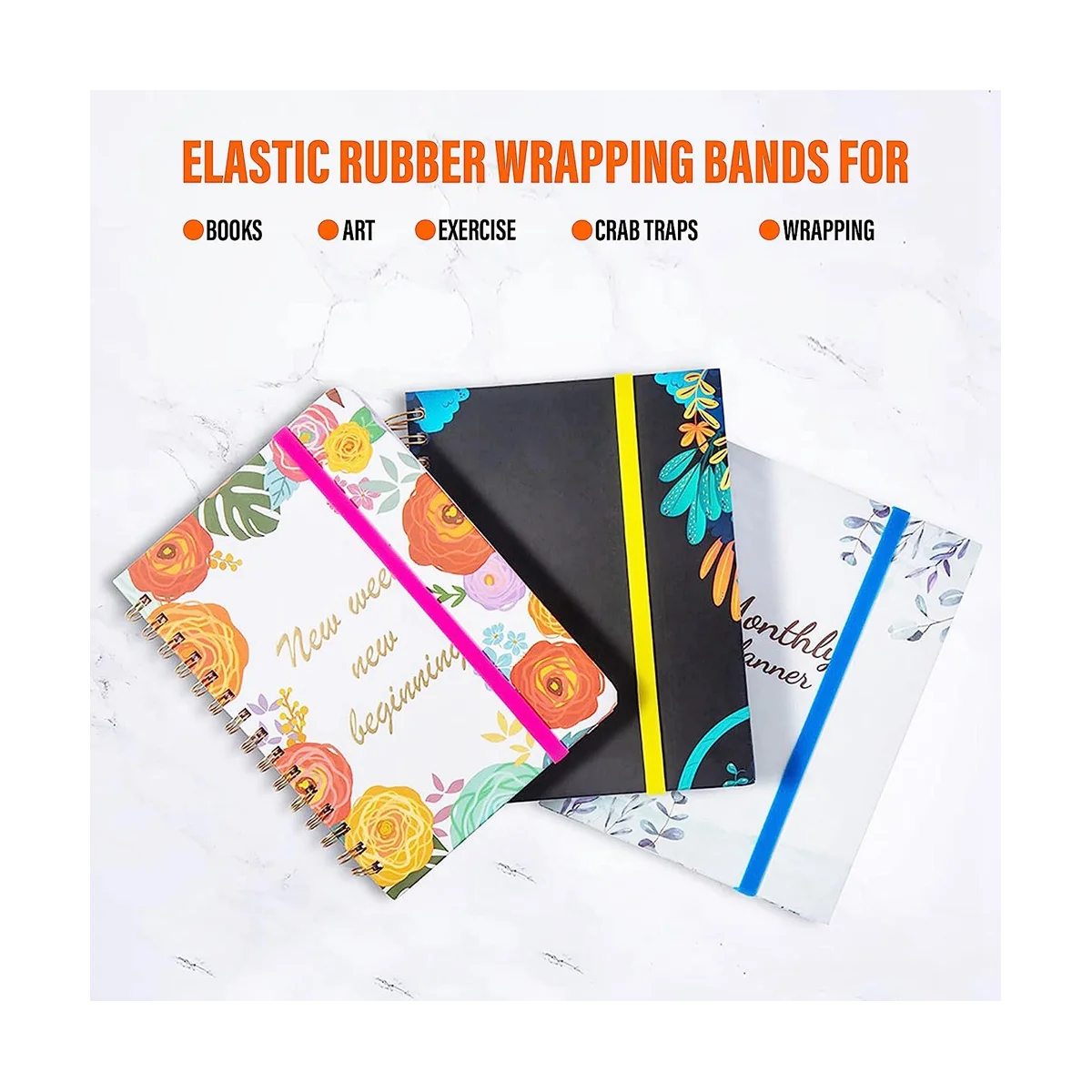 Große Gummibänder, dicke Gummibänder, breite Gummibänder, große Gummibänder Büromaterial (20 Stück)