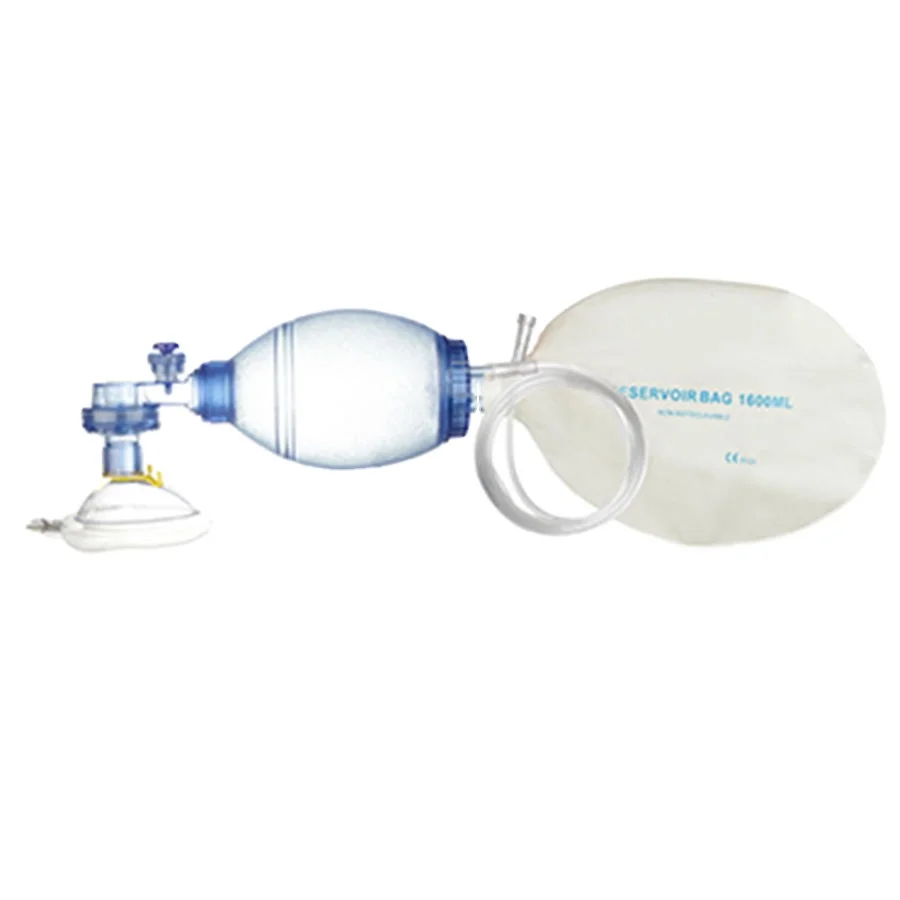 

Manual Silicone Resuscitator Bag for Adult Pediatric Infant Emergency Medical Supplies First-Aid Devices