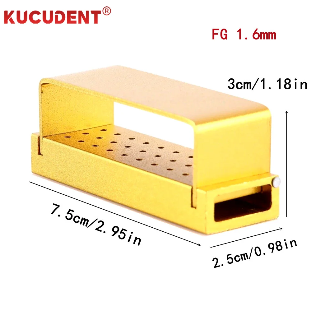 30-Loch-Dental-Diamantbohrer, Bohrerhalter, Box, Desinfektionsblock, Aluminium, Hochgeschwindigkeits-Handstück, Bohrer, sterilisierbarer Ständer, Zahnmedizin