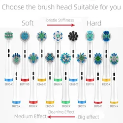 Multi-model 4Pcs Whitening Electric Toothbrush Replacement Brush Heads Refill For Braun Oral B Toothbrush